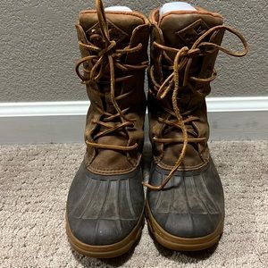 Sperry Saltwater Wedge Reeve Tan Boots